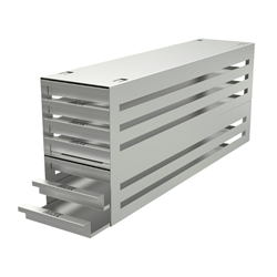 Freezer rack SSteel drawer 7x4 pl. 29mm 540x226x135mm