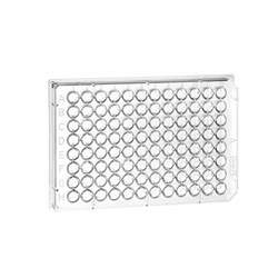 Microplate, Cell Culture 96 well, PS, V-bottom, Clr, TC, lid, Sterile, Indiv. packed / PK 100