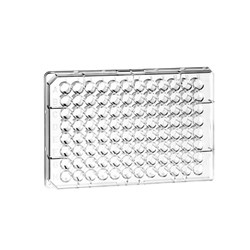 Microplate, 96 well, PS, F-bottom, Clear, DNase & RNase Free, 10 bags of 10 (total of 100 pieces)