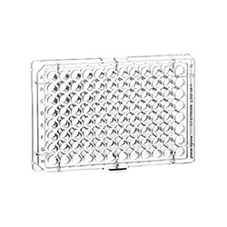 Microplate, Cell Culture 96 well, PS, F-bottom, Clr, TC, Lid w. Cond. Ring, Ster, Indiv. Pk / PK100