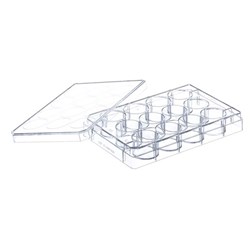 Plate, Cell Culture 6 well, PS, Clr, TC, Lid w Cond. Rings, Sterile, Indiv. packed / PK 100