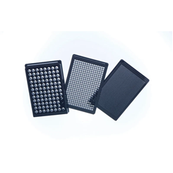 MICROPLATE, 384 WELL, PP, F-BOTTOM, BLACK, 10 PCS./BAG / PK 100