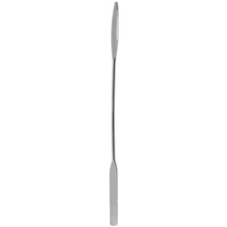 Spatula Flat end, 50 mm L 195mm, Spoon, 8mm L x 6.5mm W