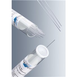 Capillary tubes -melting point determination. One end closed 80mm, Dia: Ext. 1.3mm, Int. 1mm PK/1000