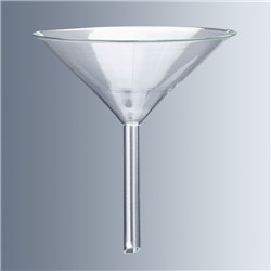 Funnels borosilicate glass short stem 150 mm diameter, Pack of 10