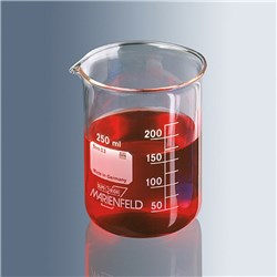 MAR4110001 - Beaker 10ml Low Form borosilicate glass / PK 10