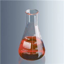Erlenmeyer flasks 250ml NN borosilicate glass 3.3 /PK 10