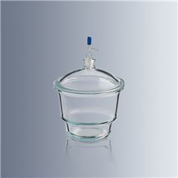 Glass Desiccator, outlet on lid, 200 mm