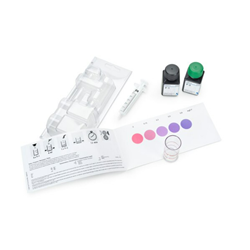 Fluoride Test Method: colorimetric with color card 0 - 0.15 - 0.3 - 0.5 - 0.8 mg/l F MQuant® PK100