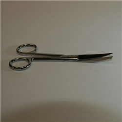 Scissors curved sharp/blunt 130mm