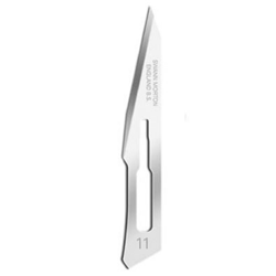 S/M Scalpel Blade Sterile Carbon Steel No.11 bx 100