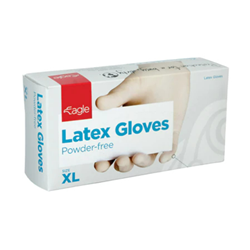 Gloves Eagle Latex Powder Free Extra Large /PK 100