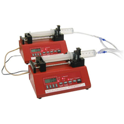 Dual NE-1000-AS programmable single syringe pumps, synchronization cable kit and two power supplies