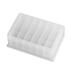 Deep well plate 24 Square well, V-bottom 10ml polypropylene, sterile with lid / PK 25