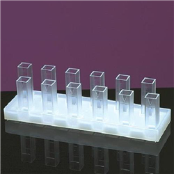 Cuvette Holder, Holds 12 glass, silica or plastic disposable cuvettes / PK 5