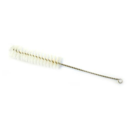 Brush, Test Tube - Nylon, with fan shaped end, 80mm L, 12mm dia, 230mm total length /EA 
