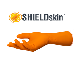 Glove, SHIELDskin ORANGE Nitrile 260, S / PK90