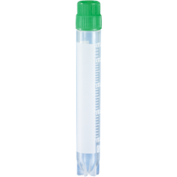 CryoPure 5.0 ml Vial w/ Ext thread GREEN Cap / PK 250