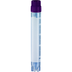 CryoPure 5.0 ml Vial w/ Ext thread VIOLET Cap / PK 250