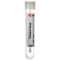 Swab w/ tube, no medium, 108 x 16 mm, PS, 83 mm, viscose, sterile PK500