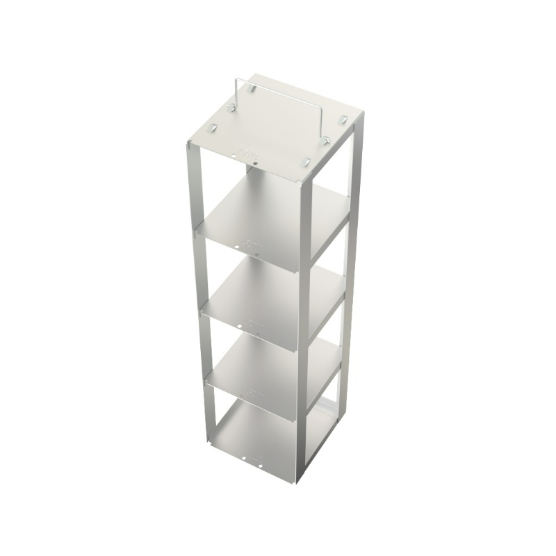Chest Freezer rack SSteel Chest for 4 boxes 140x140x525mmLab Supply